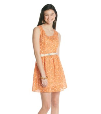 Sequin Hearts® Juniors' Butterfly Print Dress