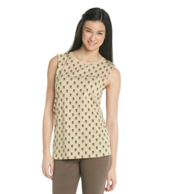 Sweater Project Juniors' Studded Shoulder Skull Print Tank