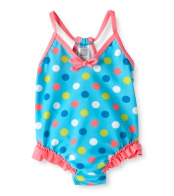 Carter's® Baby Girls' Turquoise Polka-Dot Swimsuit