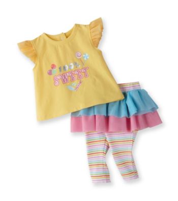 Vitamins Baby® Baby Girls' Yellow 2-pc. Sweet Skeggings Set