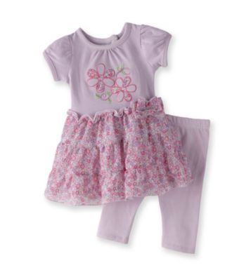 Vitamins Baby® Baby Girls' Lilac 2-pc. Floral Dress Set