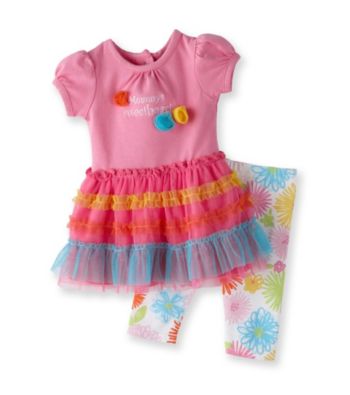 Vitamins Baby® Baby Girls' Pink 2-pc. Sweetheart Skegging Set