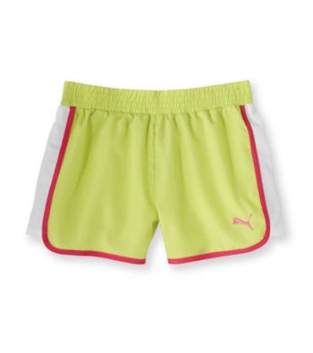 PUMA® Girls' 7-16 Woven Colorblock Shorts