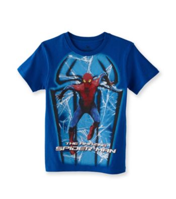 Spider-Man® Boys' 8-20 Royal Blue Short Sleeve Shadows Tee