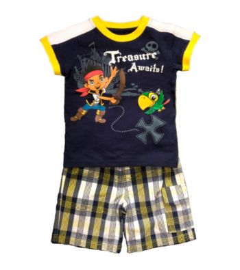 Disney® Boys' 2T-4T Navy 2-pc. Jake the Pirate Shorts Set