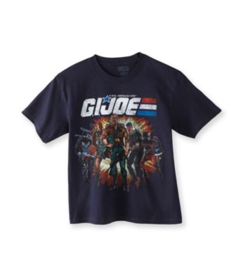 G.I. Joe Boys' 8-20 Navy Blue Short Sleeve Character Tee