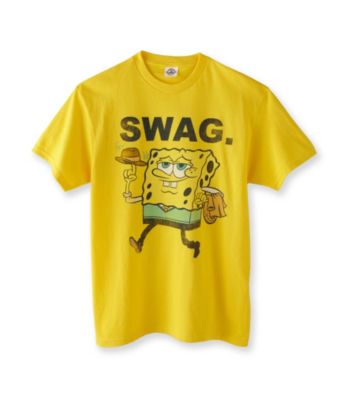 Nickelodeon® Boys' 4-20 Yellow Short Sleeve Spongebob Swag Tee