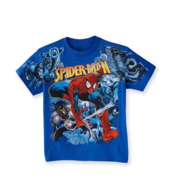 Spider-Man® Boys' 8-20 Royal Blue Short Sleeve Action Tee