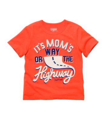 OshKosh B'Gosh Boys' 2T-4T Orange Short Sleeve Mom's Way Tee Kid's