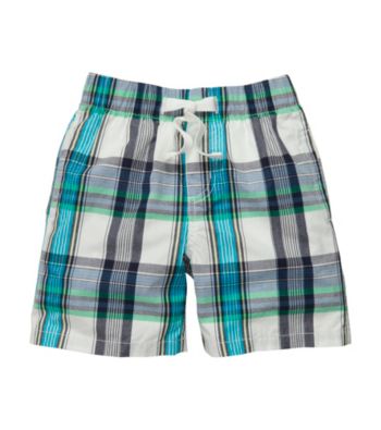 OshKosh B'Gosh® Boys' 2T-7 Navy Blue/White Plaid Pull-On Shorts