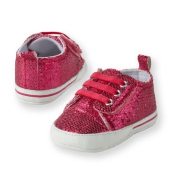 Cuddle Bear® Baby Girls' Pink Sparkle Prewalker Sneaker