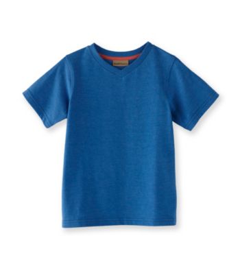 Ruff Hewn Boys' 2T-7 Azure Colbalt Short Sleeve Heather V-Neck Tee