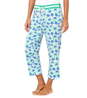 Nautica® Knit Capris - Navy Simple Floral