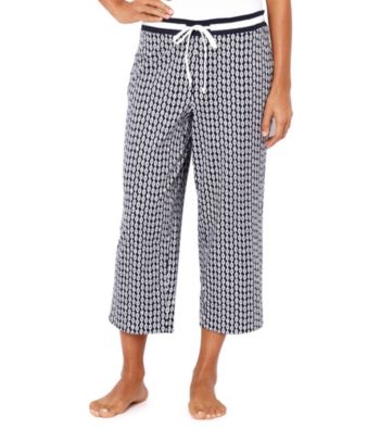 Nautica® Knit Capris - Navy Chain Print