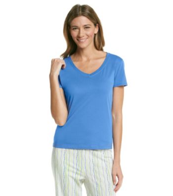 Jockey® Knit V-Neck Top - Cobalt Blue