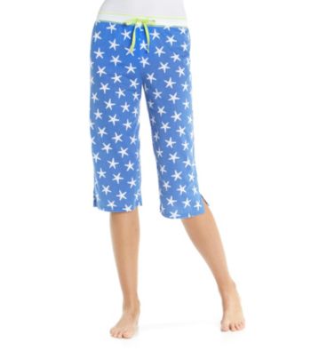 Jockey® Knit Capris - Blue Starfish