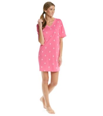 HUE® Sleepshirt - Pink Palms
