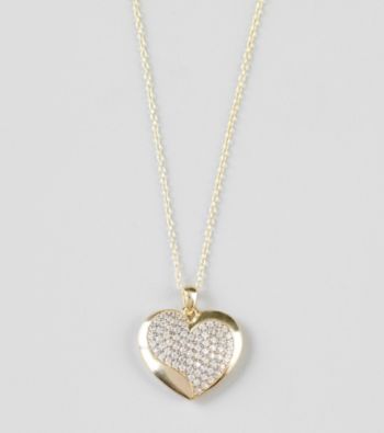 Designs by FMC Gold-Over-Sterling Silver Heart Pendant