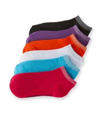 Steve Madden 6-pk. Low Cut Lurex Trim Socks - Bright