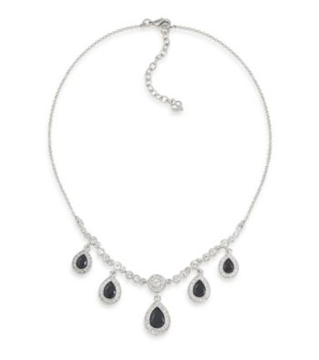 Carolee® Simply Jet Pave Drop Necklace