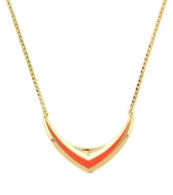 BCBGeneration™ Beatrix Kiddo Goldtone and Coral Necklace