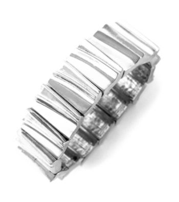 BCBGeneration™ Hit the Basics Silvertone Stretch Bracelet