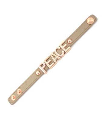 BCBGeneration™ Nude and Rose Goldtone Peace Affirmation Bracelet