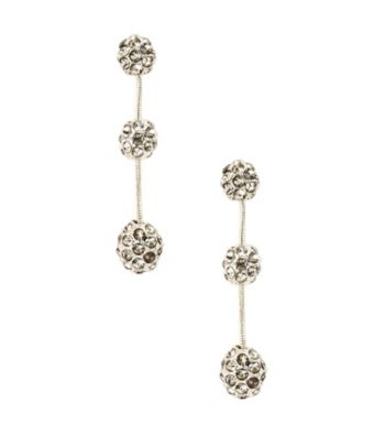 Anne Klein® Silvertone Fireball Earrings
