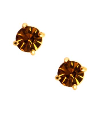 Anne Klein® Goldtone and Topaz Stud Earrings
