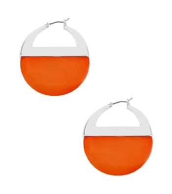 Kenneth Cole® Coral Shell Gypsy Hoop Earrings