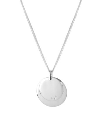 Kenneth Cole® Silvertone Layered Circle Pendant Necklace