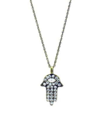 Jill Zarin Crystal Hamsa Pendant Necklace
