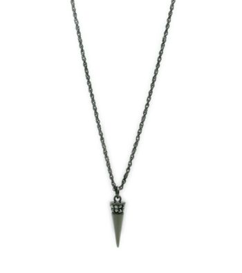 Jill Zarin Spike Pendant Necklace with Hematite Plating