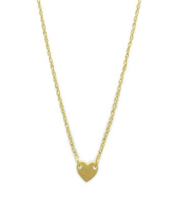 Jill Zarin Metal Heart Pendant Necklace with 14K Gold Plating