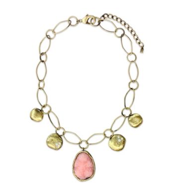 Jill Zarin Hamptons Collection Stone Drop with Coins Necklace