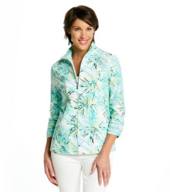 Breckenridge® Printed Knit Zip Jacket