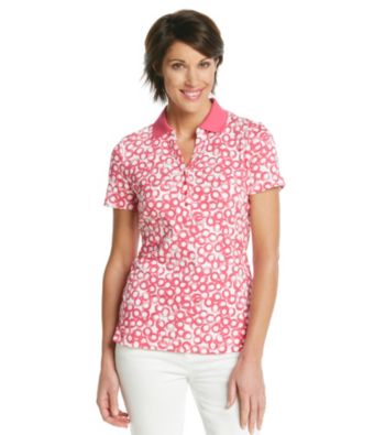 Studio Works® Petites' Circle Rings Print Polo