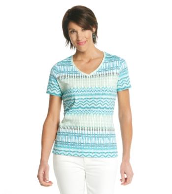 Studio Works® Printed V-neck Tee