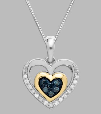 .16 ct. t.w. Diamond Heart Pendant
