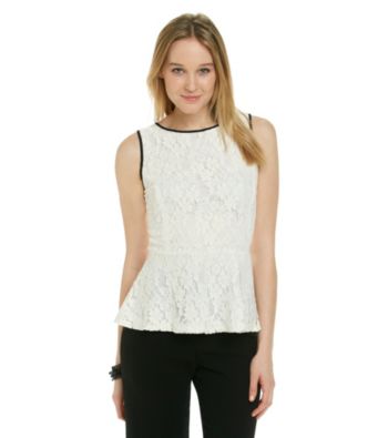 NY Collection All Over Lace Knit Top