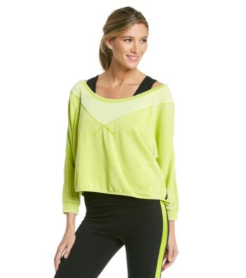 Marc New York Andrew Marc® Distressed Fleece Boxy Sweatshirt