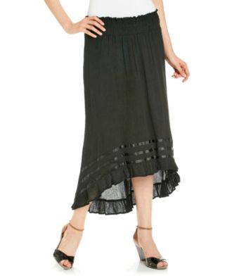 Chaudry® Black High-Low Skirt