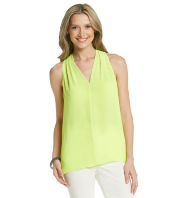 Vince Camuto® V-Neck High-Low Blouse