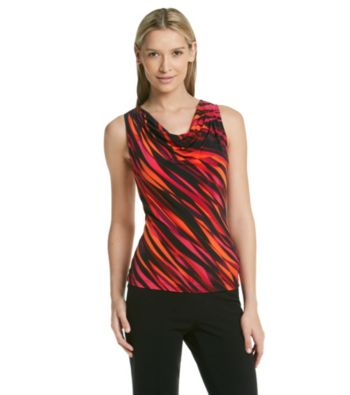 Calvin Klein Streak Print Cowlneck Cami