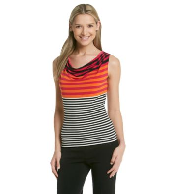Calvin Klein Stripe Cowlneck Cami