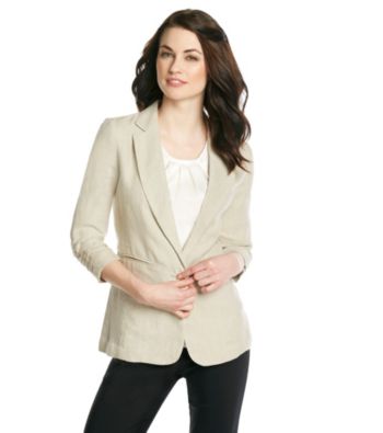 MICHAEL Michael Kors® Linen Shirred Jacket