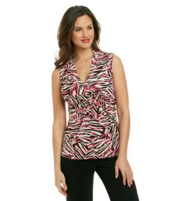 Le Suit® Knot Front Print Cami