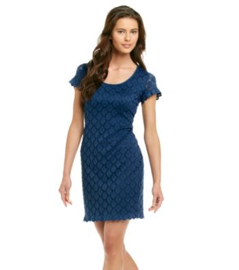 Ronni Nicole Pointelle Knit Dress