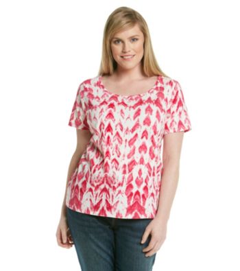 Jones New York Sport® Plus Size Short Sleeve Scoop Neck Tee