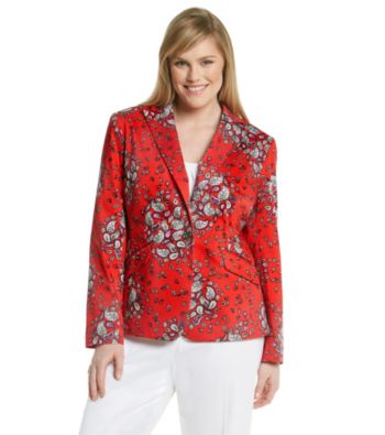 Jones New York Signature® Plus Size Long Sleeve Fitted Blazer